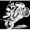 Kreslená motorka