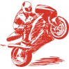 Kreslená motorka